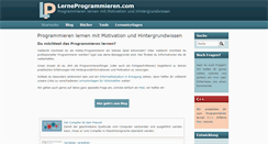 Desktop Screenshot of lerneprogrammieren.com