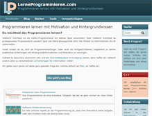 Tablet Screenshot of lerneprogrammieren.com